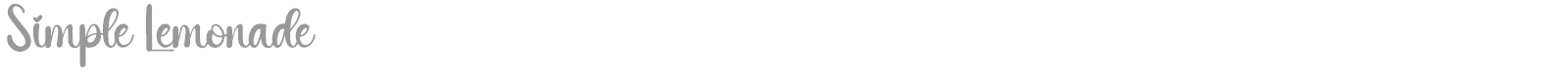 Simple Lemonade font preview